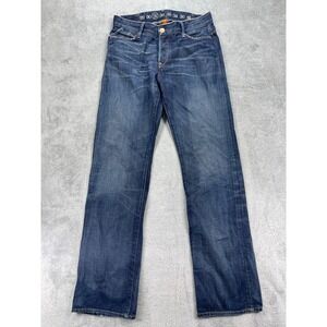 Earnest Sewn Scott Morrison Jeans Mens 31 Blue Denim Cotton Classic Fit Salvage